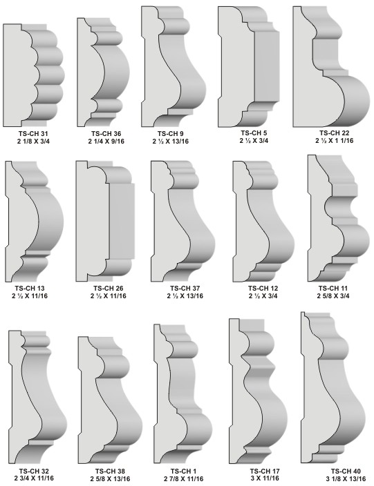 Chair Rail Moulding Profiles